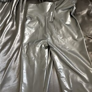 Black leather leggings